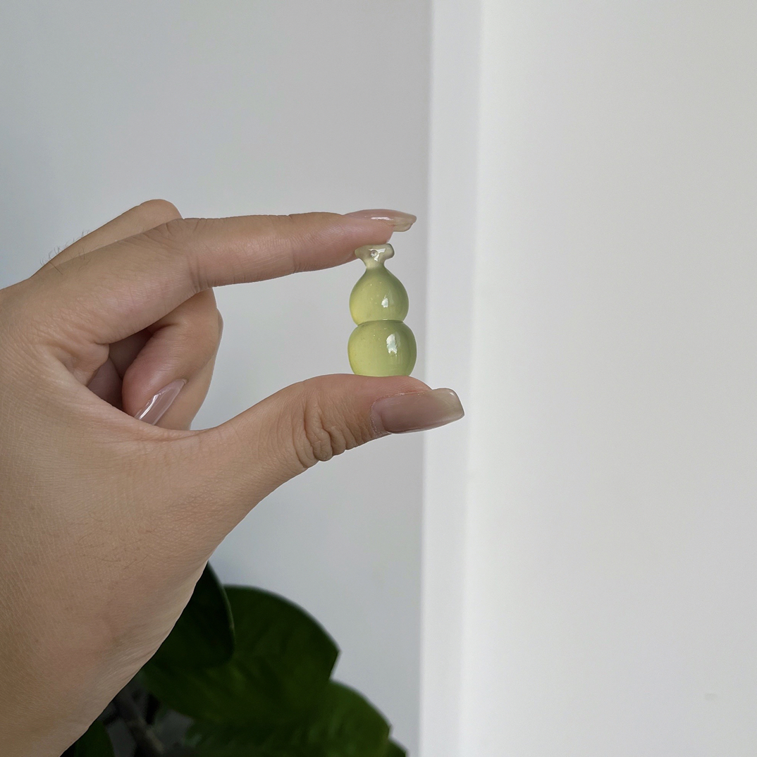 纯天然岫玉高透葫芦