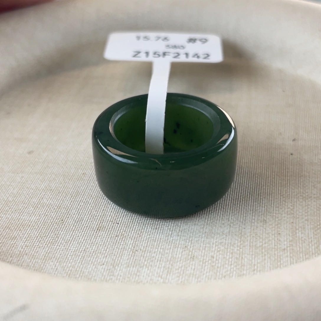 和田玉（糖玉）戒指未镶嵌港9 15.76