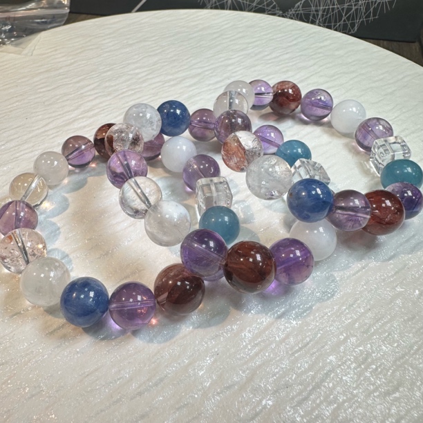 【小宝晶选】原创水晶单圈手链 约11-12mm 多样性发一件 173XBLS