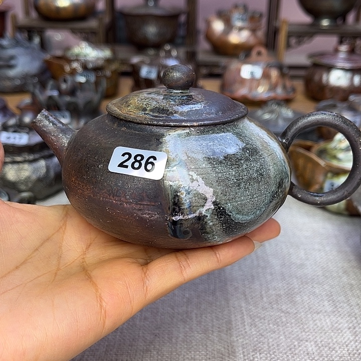 裸柴烧陶瓷手工茶器