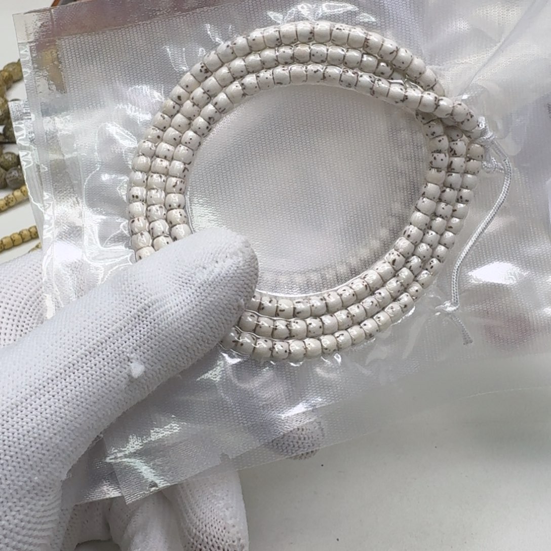 星月菩提手串16尊宠白星月半壁5左右108