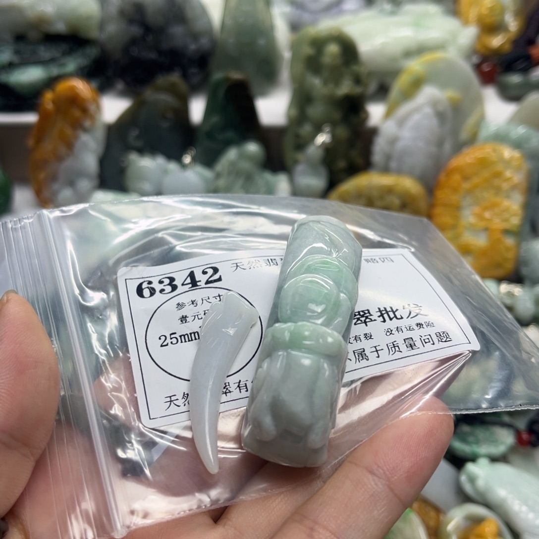 钮***吒颈饰未镶嵌翡翠6342