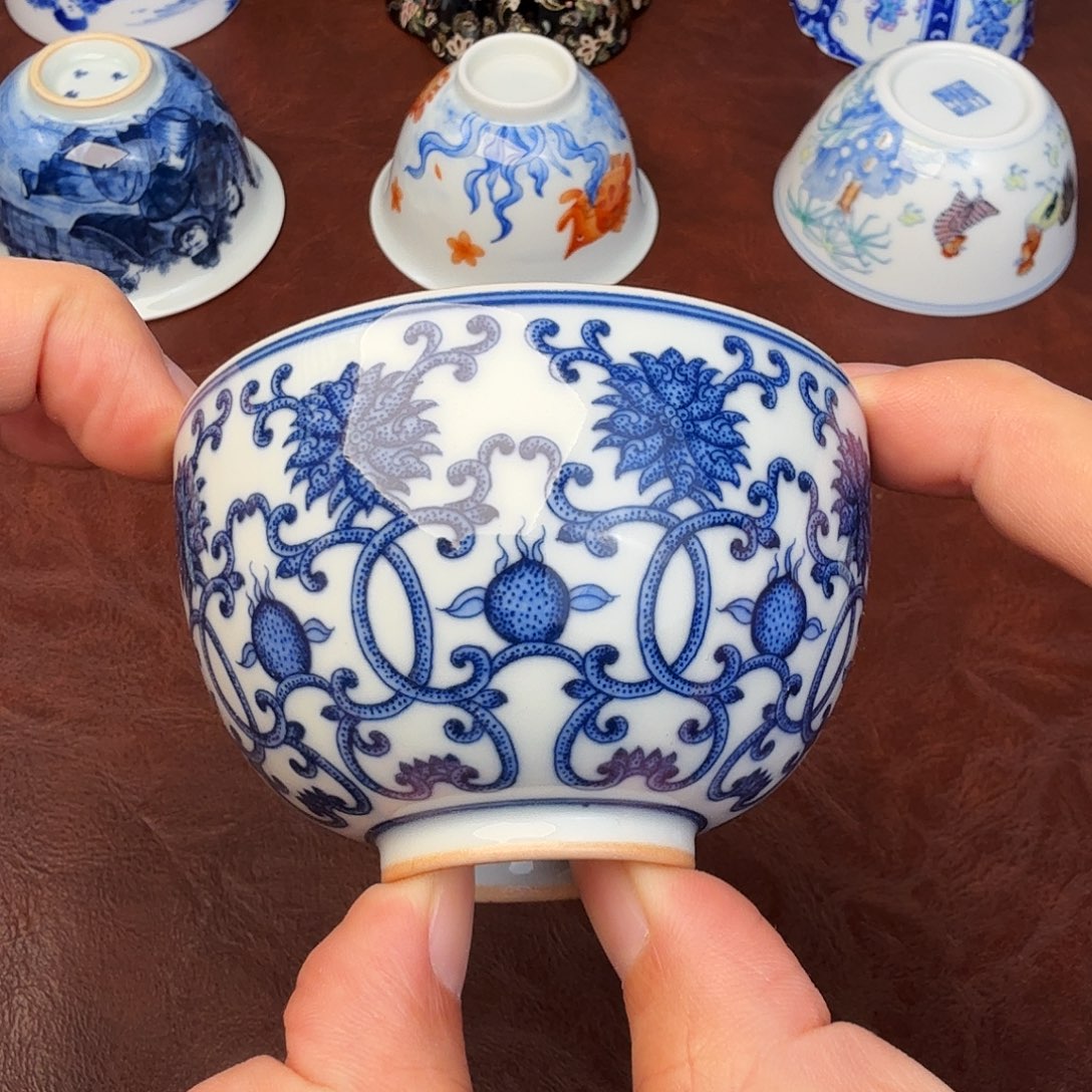 陶现代景德镇全手工全手绘陶瓷微瑕