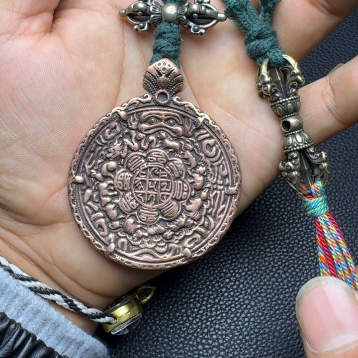 影***子泥塑藏式风格九宫格…