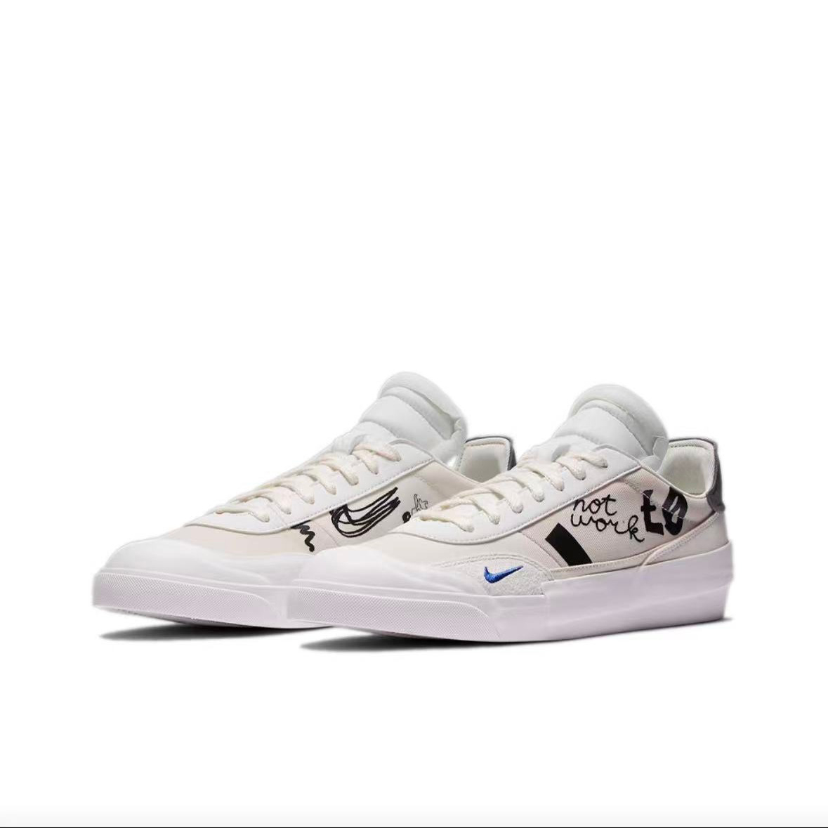 耐克Nike 通用子低帮解构DIY涂鸦休闲板鞋CJ5642-100