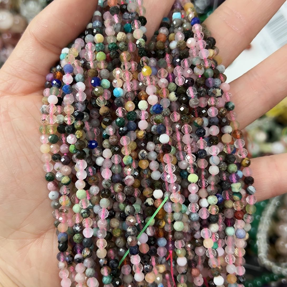 玛瑙/玉髓未镶嵌珠宝半成品，卡3多宝2条