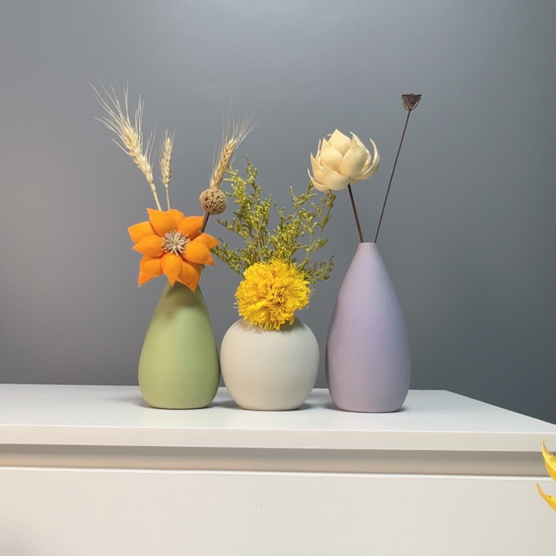 陶瓷花瓶景德镇手作陶瓷花瓶摆件无孔