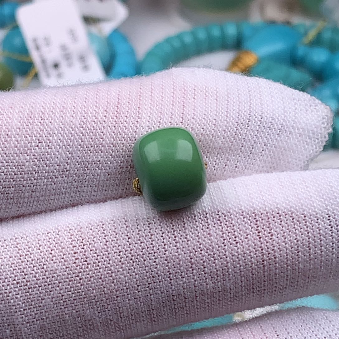 未镶嵌绿松石珠宝奇石10.6毫米