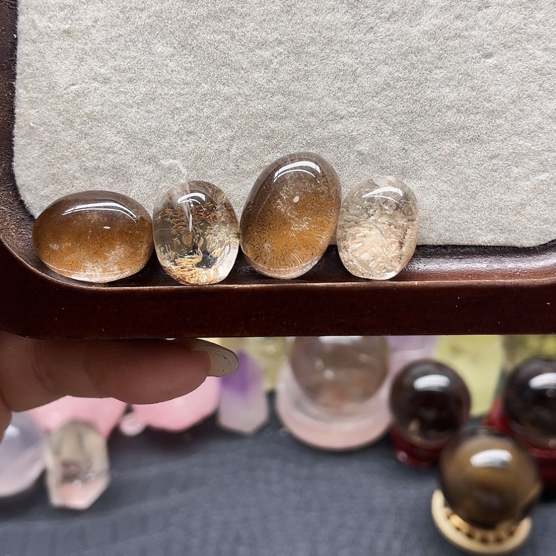 水晶未镶嵌珠宝半成品54幽灵蛋面