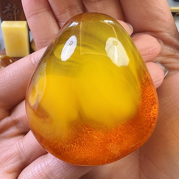 蜜蜡颈饰未镶嵌沧*笑蜜蜡