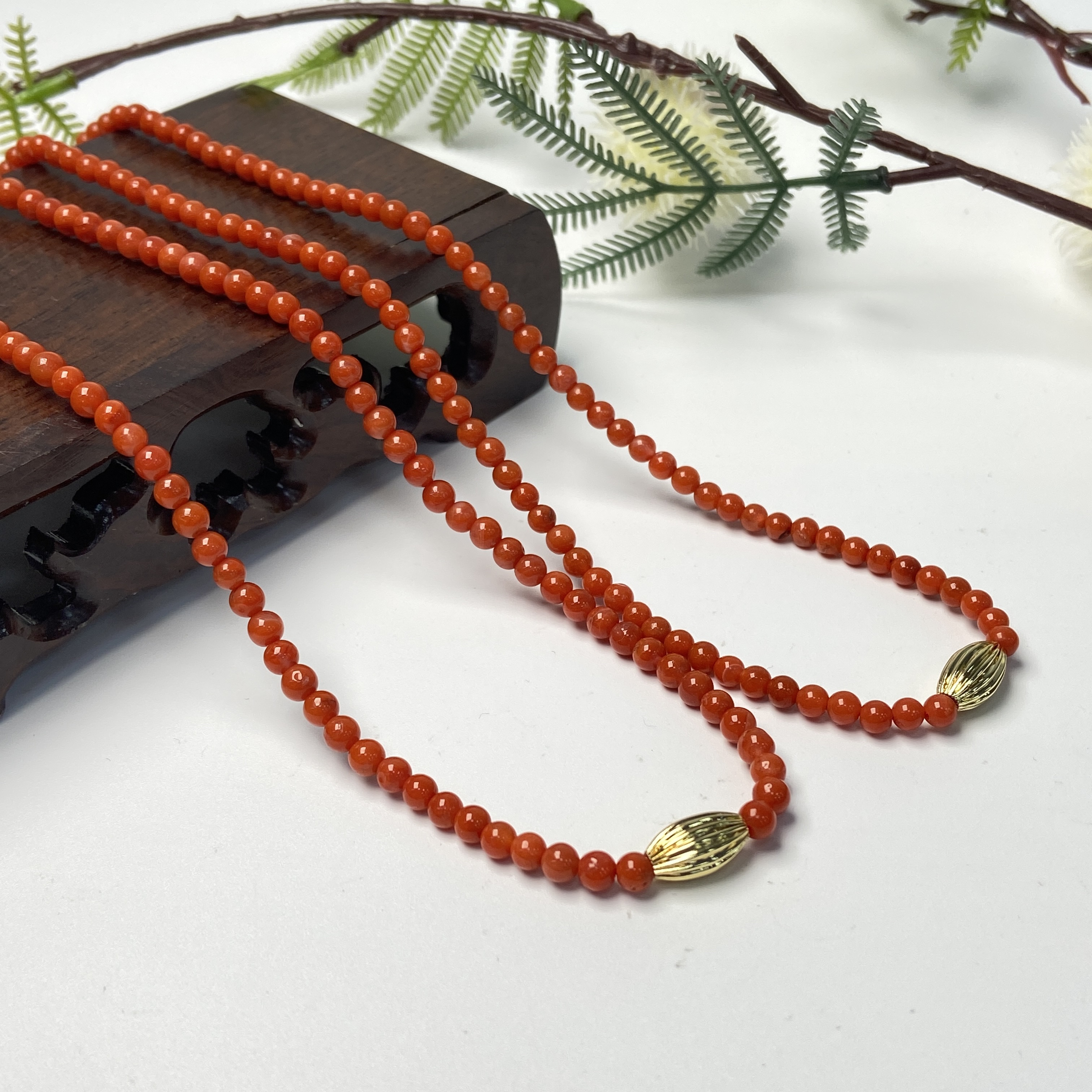 【星浩好物】南红项链QT33H385【多样性发一件】3mm