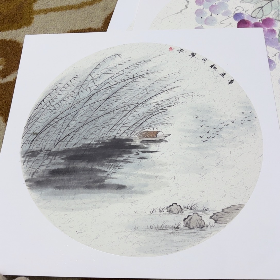 国画38-38卡纸作品童
