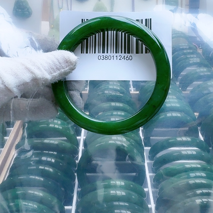 和田玉（碧玉）手镯未镶嵌62.7