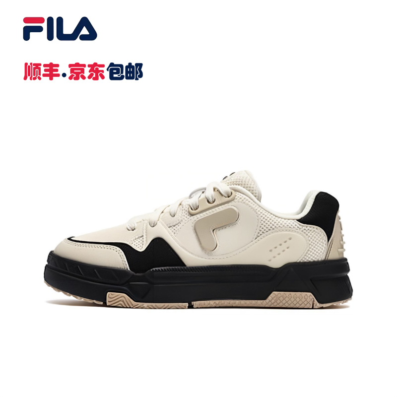 FILA FUSION斐乐潮牌BANK DX场下滑板鞋厚底时尚休闲鞋