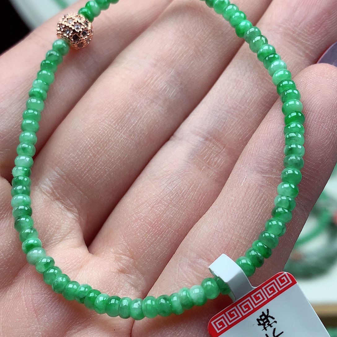 翡翠未镶嵌毛衣链