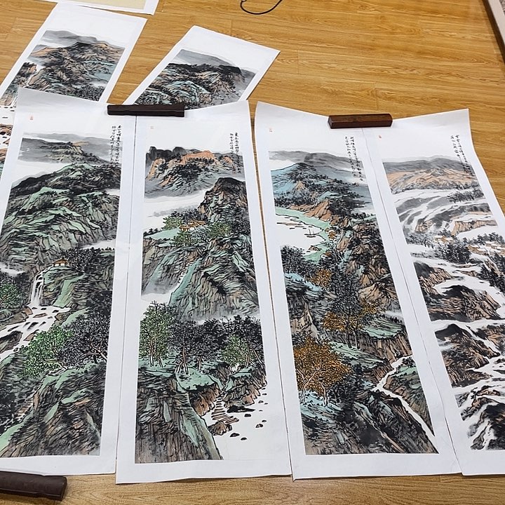 不***往姜奇老师山水作品