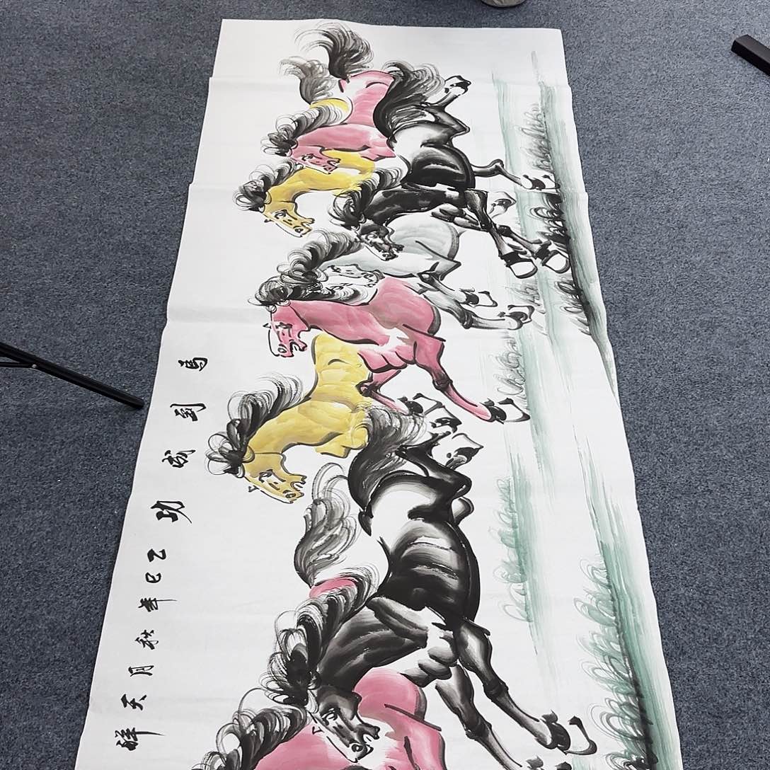 国画作品小姐姐放漏中