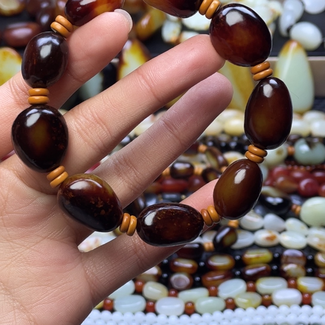 和田玉未镶嵌手链