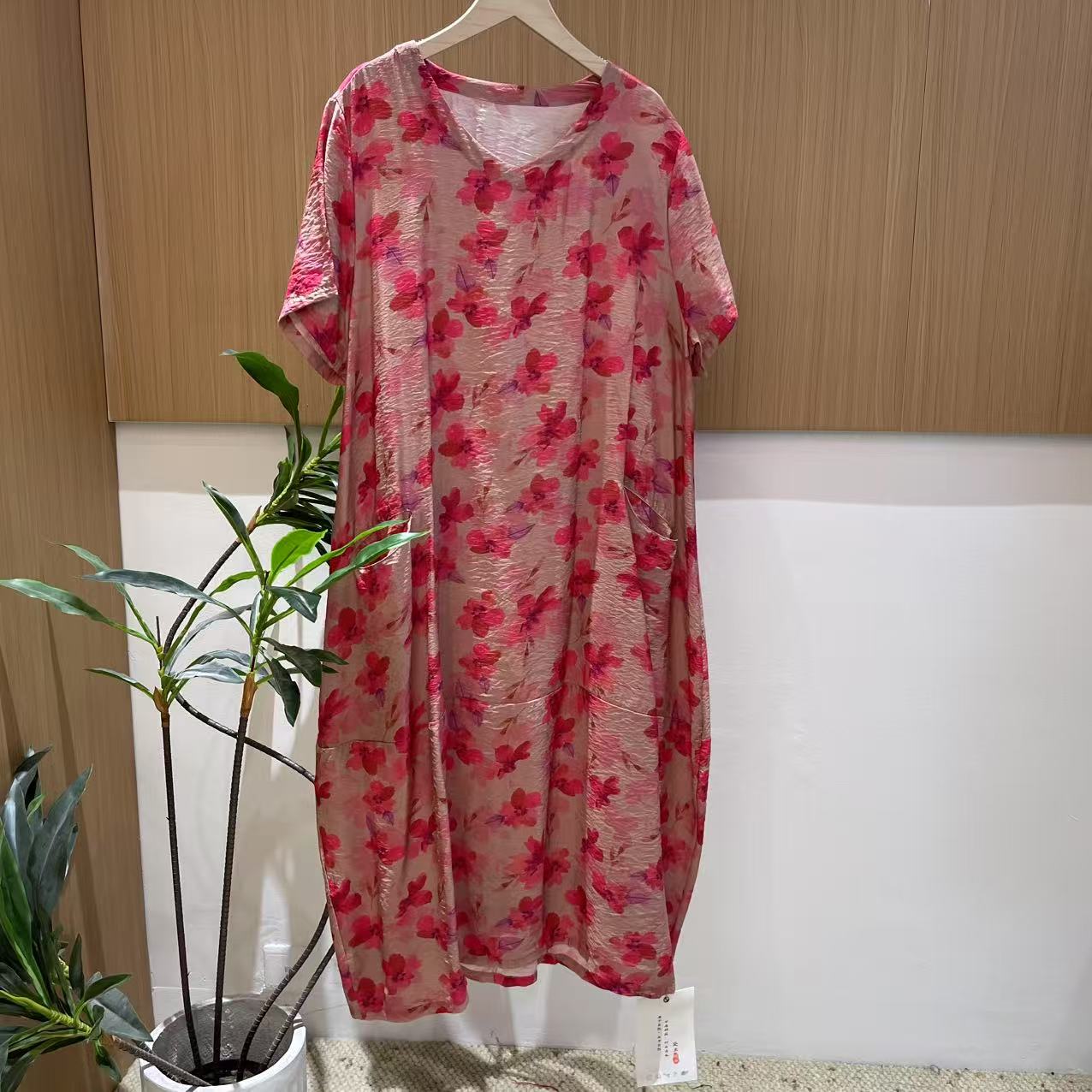 14786新款夏季优雅减龄大气清凉时尚连衣裙QZ