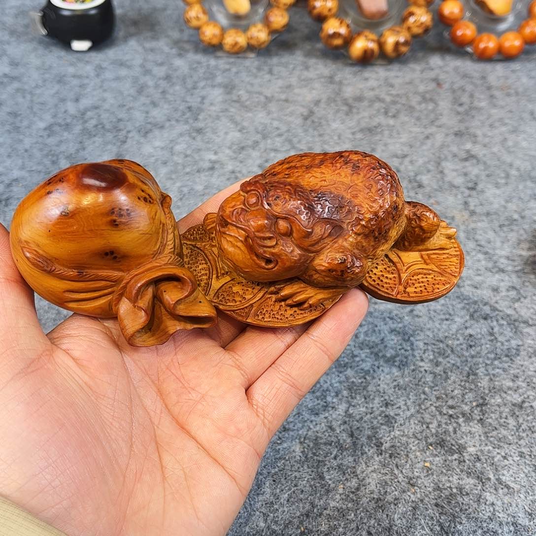 柏木（崖柏）精品把件福禄寿精品