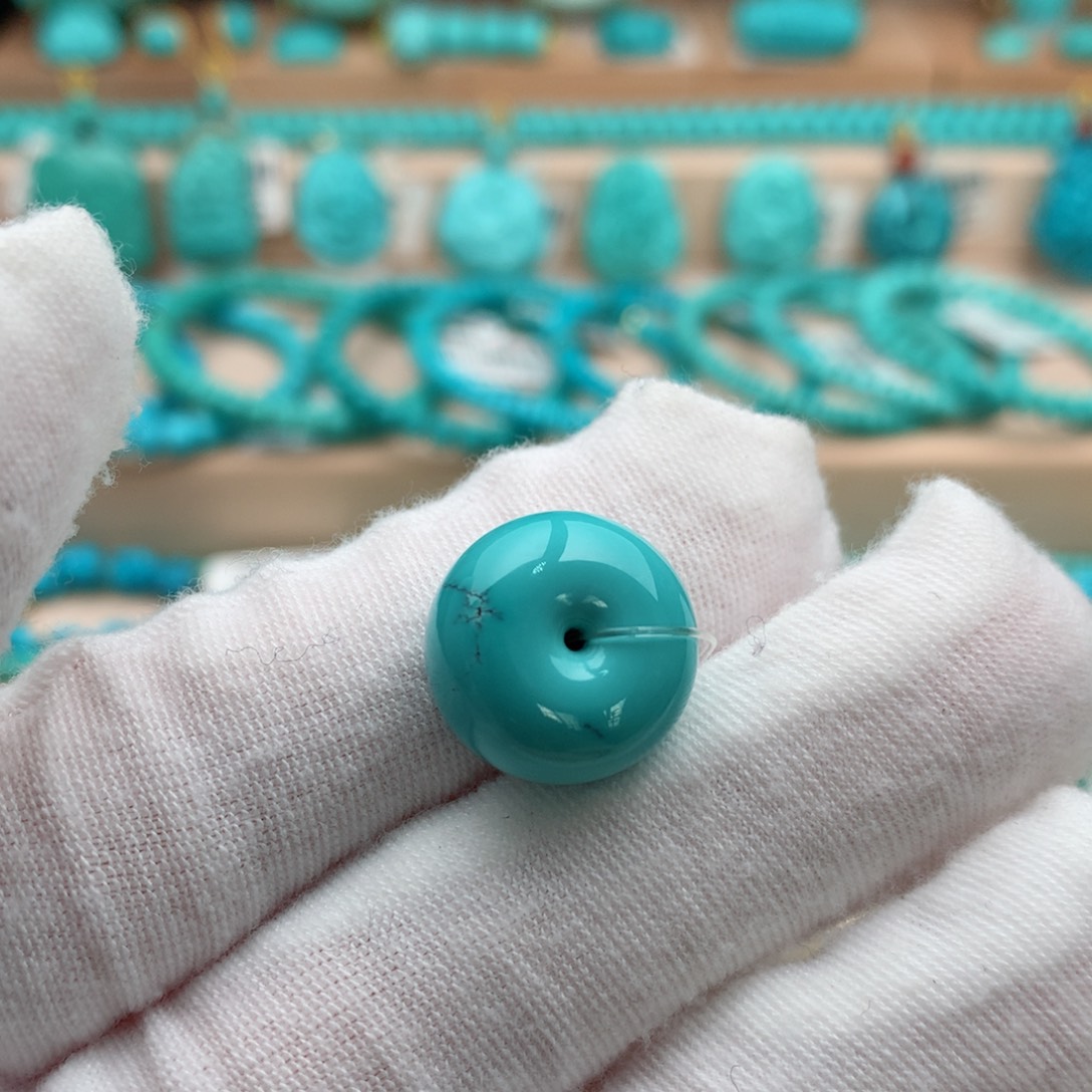 绿松石未镶嵌珠宝奇石15.5mm