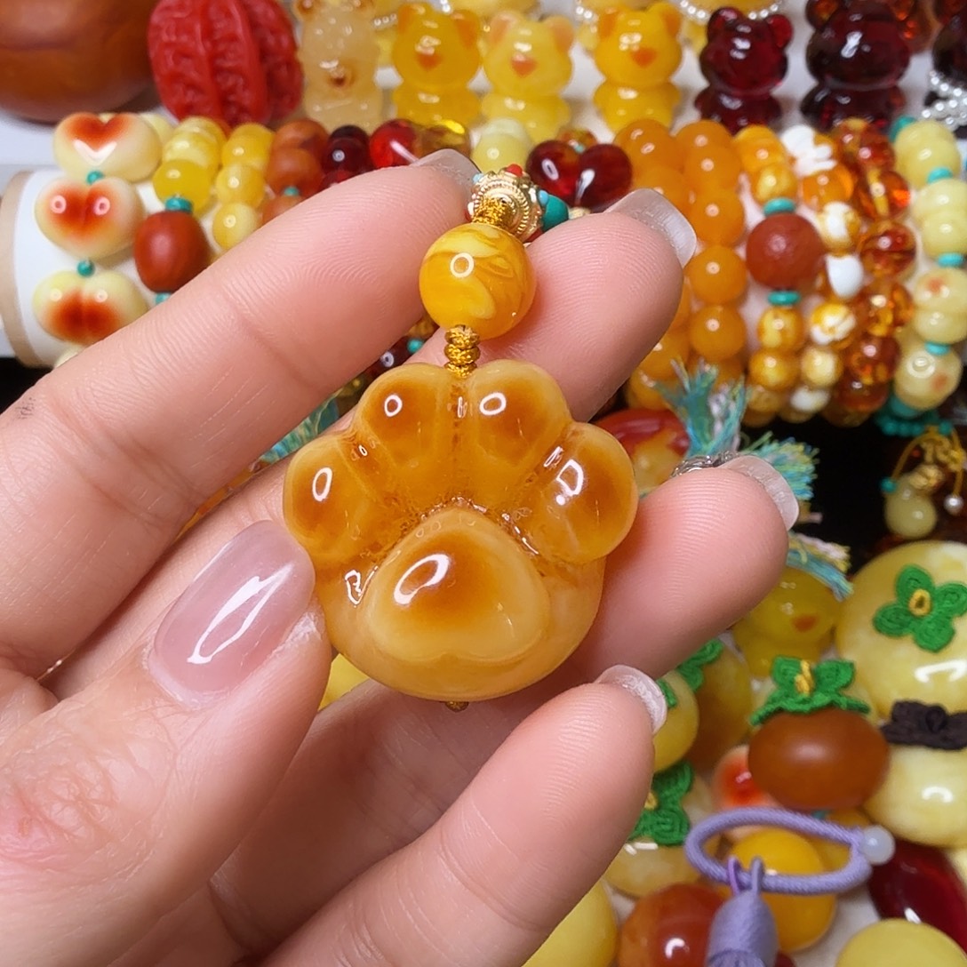 妮***️非金属小猫爪提溜单颗