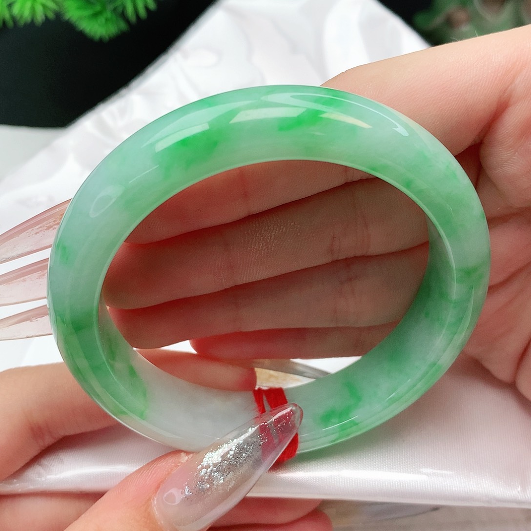 未镶嵌手镯翡翠正圈57