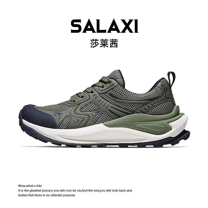 【双12】SALAXI/莎莱茜 2025冬季欧货设计欧若风百搭男鞋厚底运动鞋