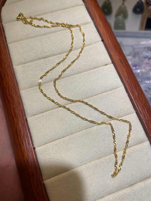 链子925银 S925银项链，麻花链，