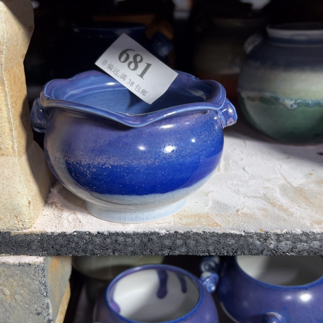 红陶景德镇手工花盆