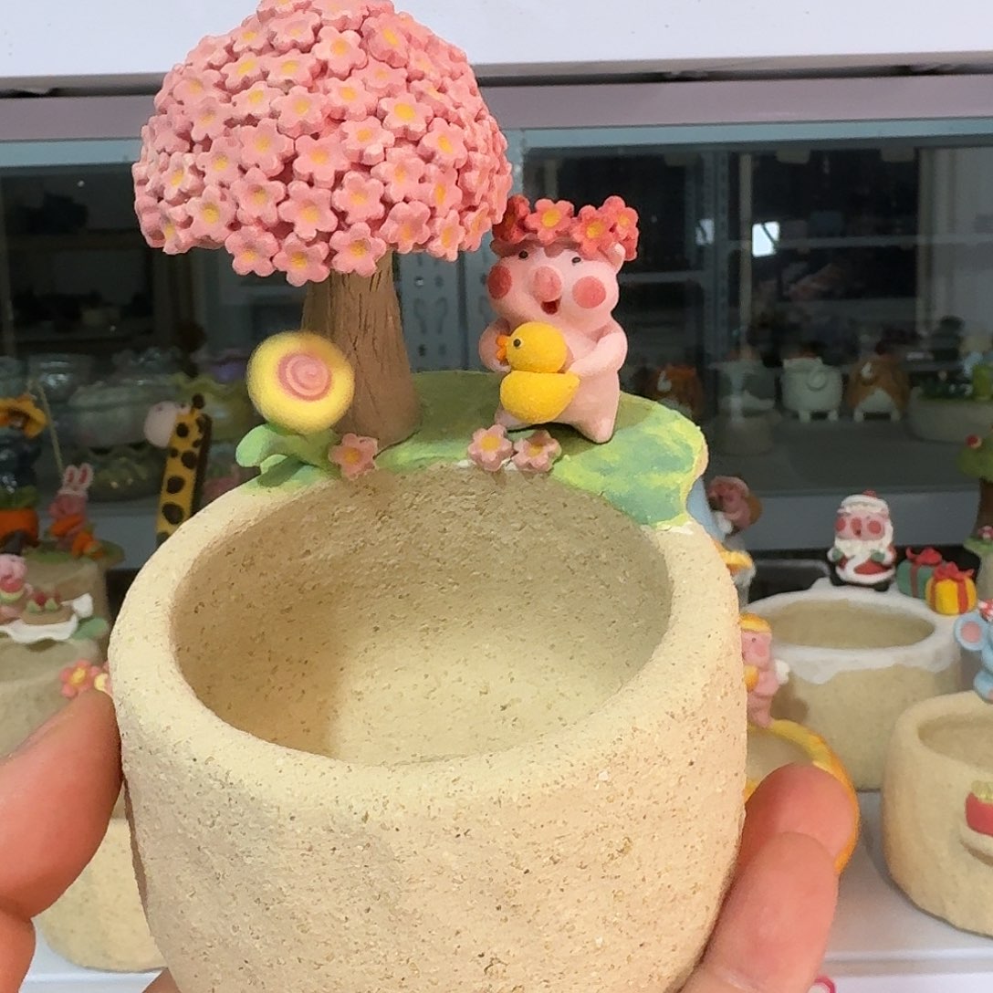 厂家直销手工花盆摆件