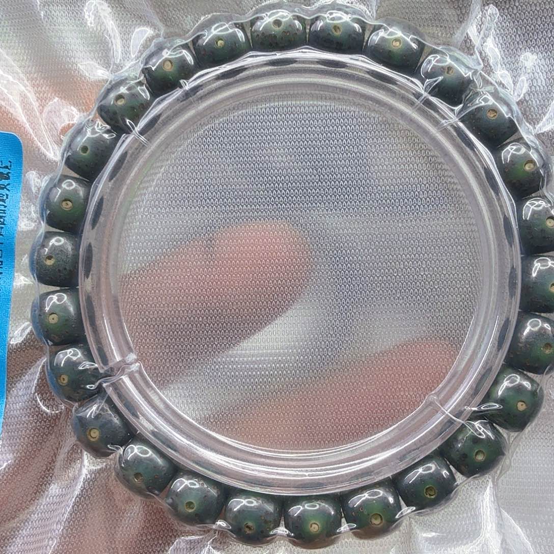 星月菩提手串21高端绿星月菩提单圈9×8