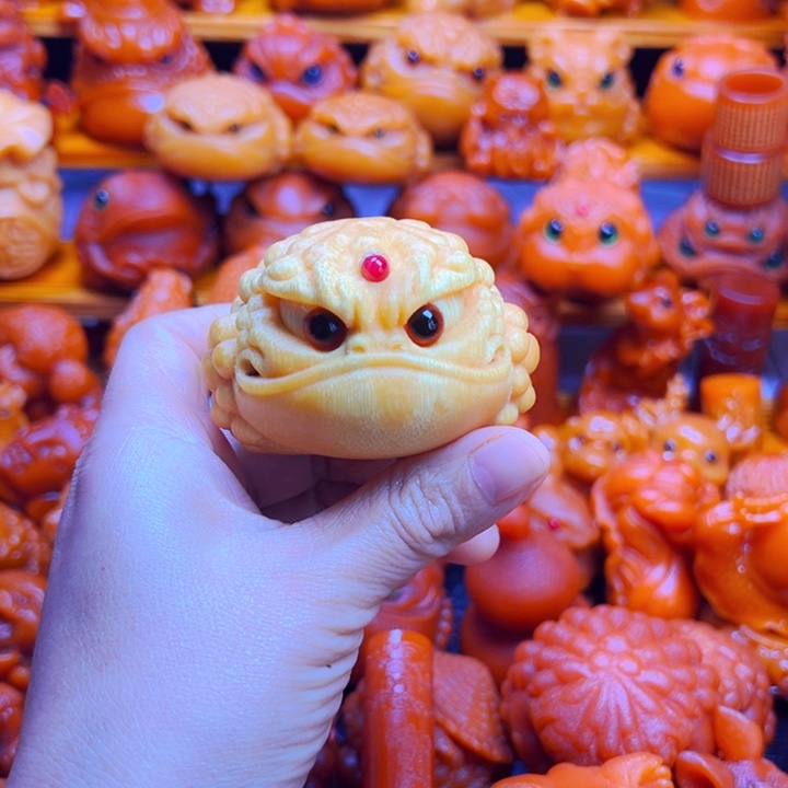 竹竹雕鸿运恶霸6.6+尺寸手把件