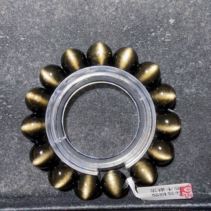 黑曜岩手串未镶嵌K****g