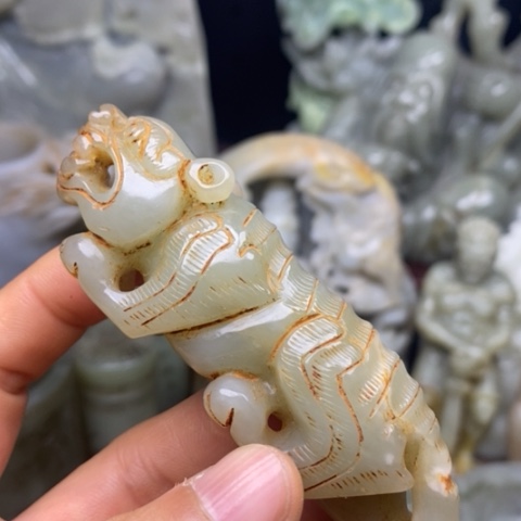 和田玉挂件把件摆件未镶嵌