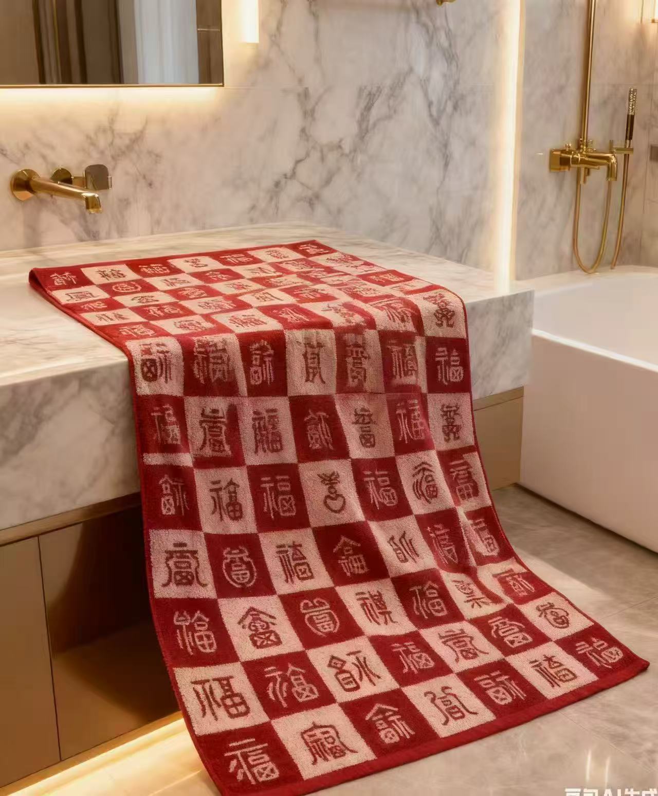 【百福】新疆长绒棉加厚超柔毛巾亲肤吸水不易掉毛