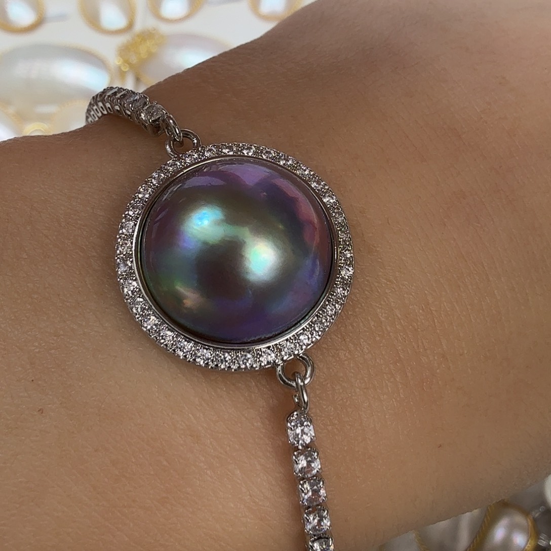 拼合珍珠（马贝珠）未镶嵌手绳