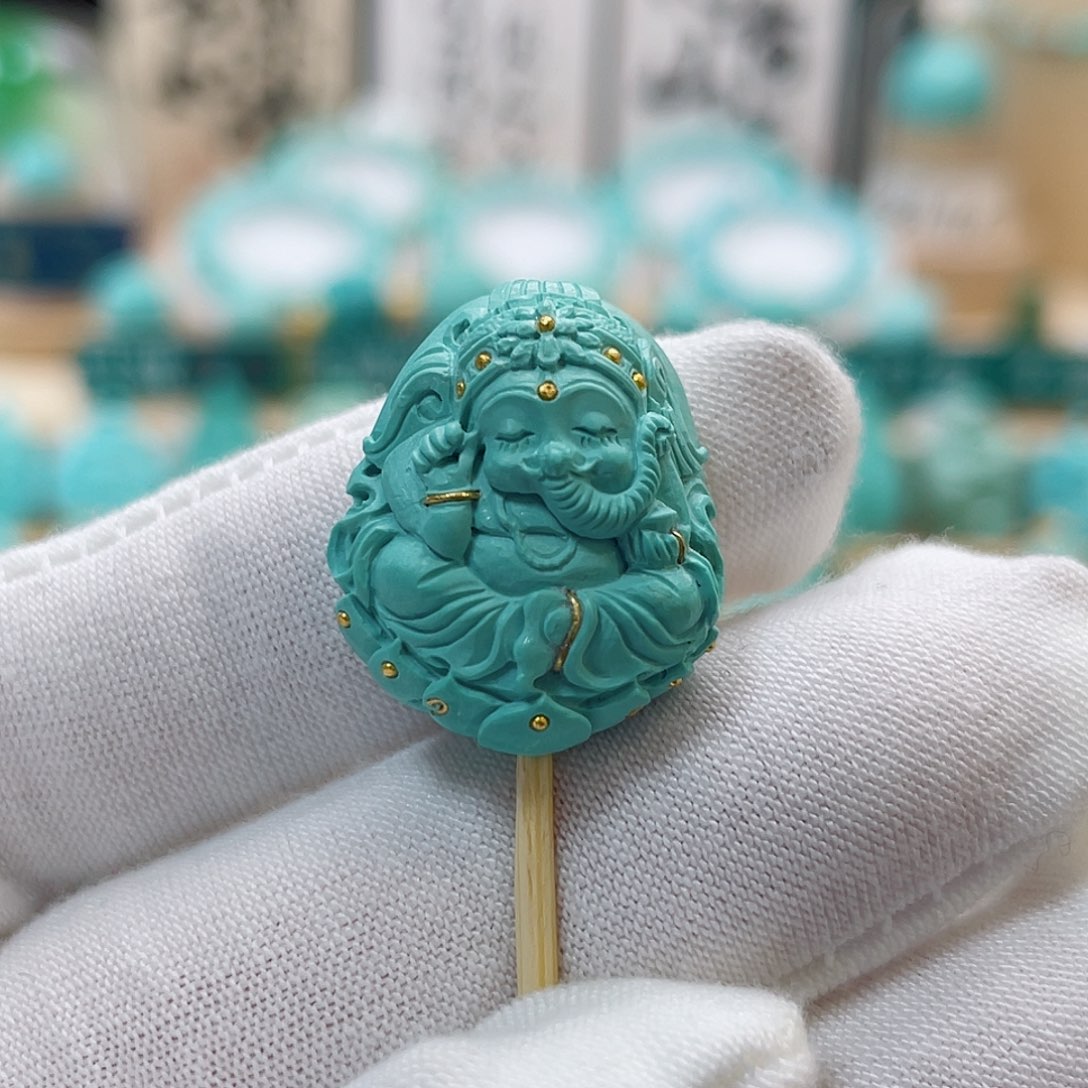 绿松石珠宝奇石未镶嵌