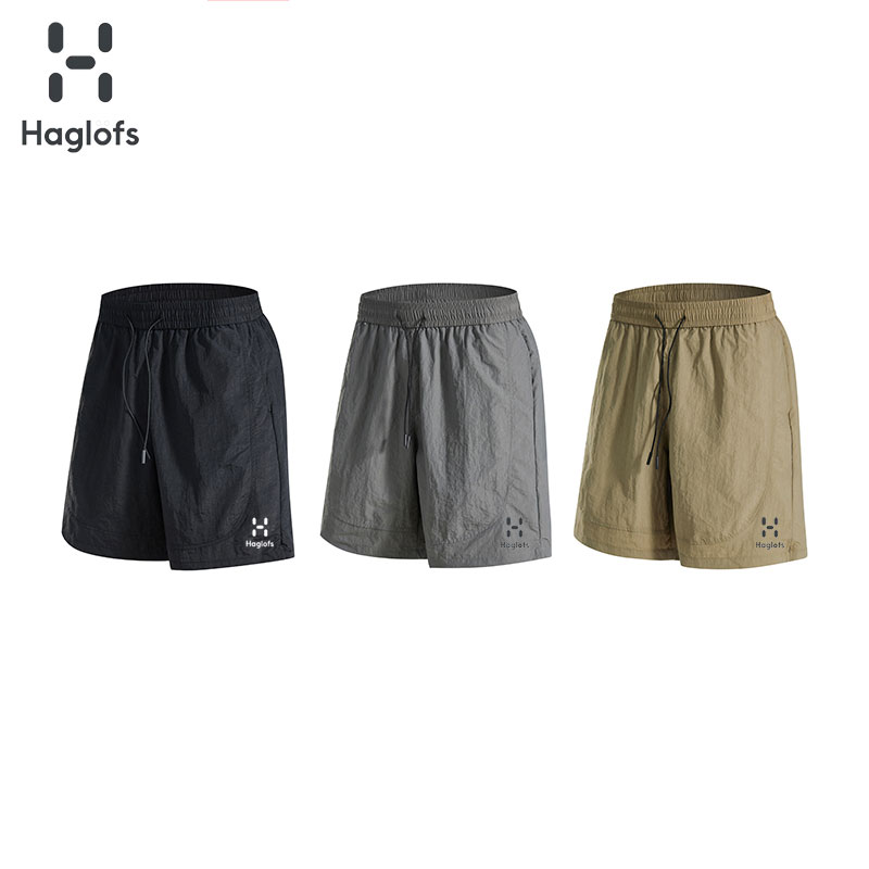 Hoglofs火柴棍纯色休闲短裤夏季宽松凉感潮牌男士短裤速干