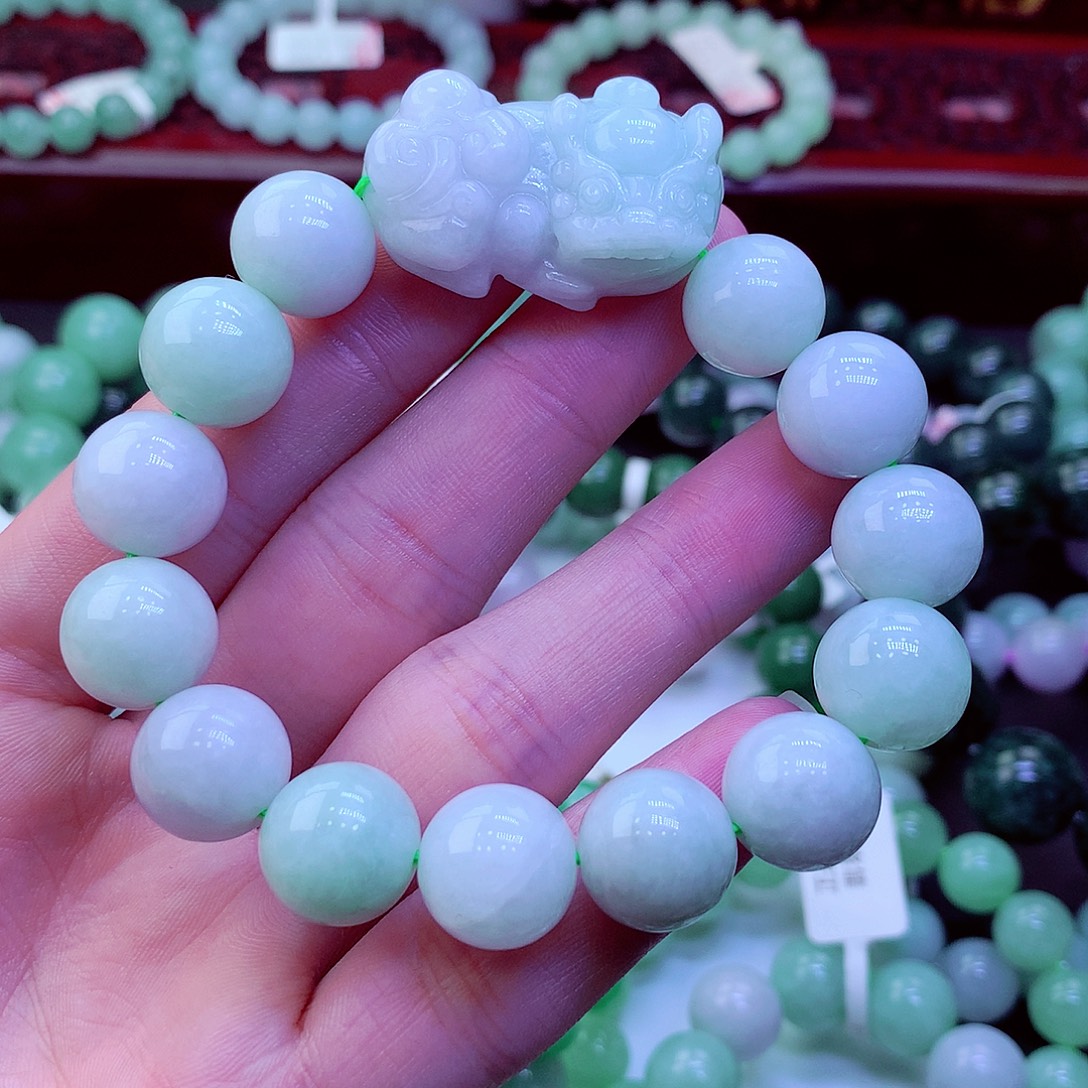 翡翠未镶嵌毛衣链