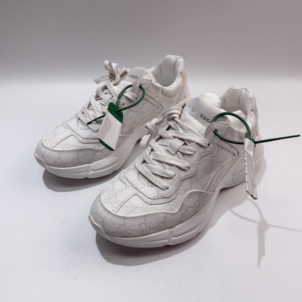 99新 GUCCI/古驰 99新 GUCCI古驰 40码 白色 Rhyton老爹鞋bl0729