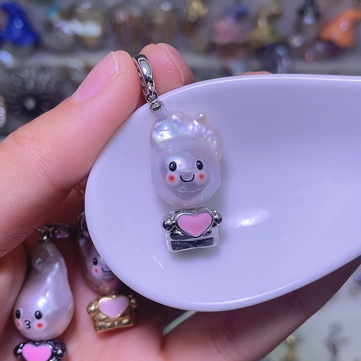 颈饰合金淡水珍珠