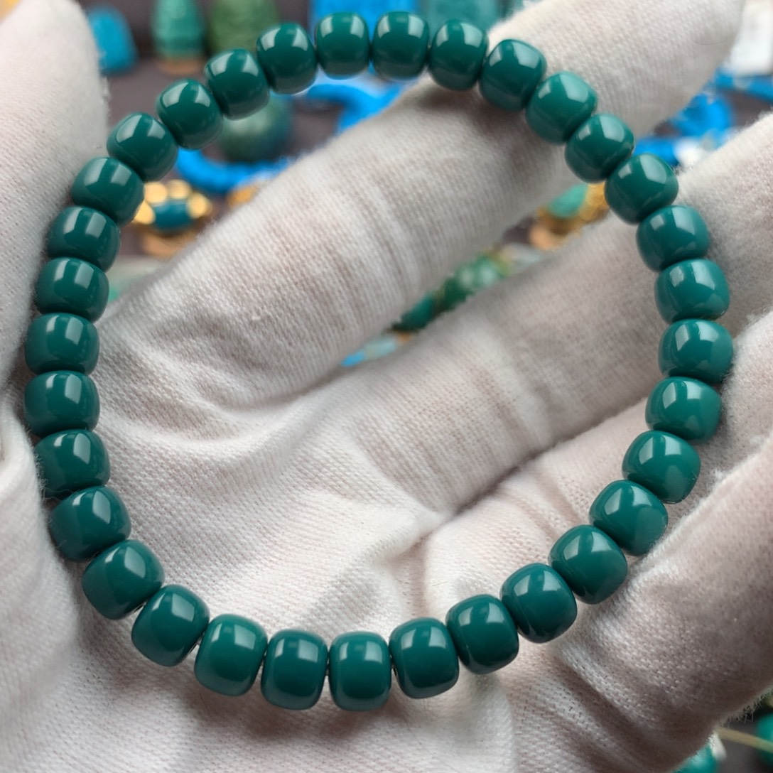 绿松石未镶嵌绿松石6.6mm