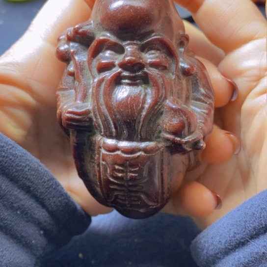 白玉菩提吊坠摆件