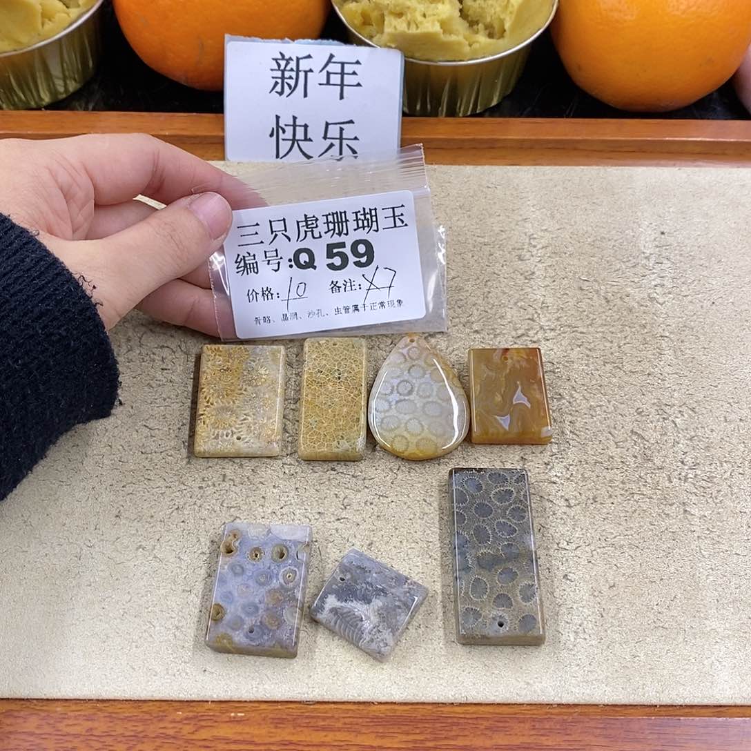 硅化珊瑚（珊瑚玉）1未镶嵌蔷*