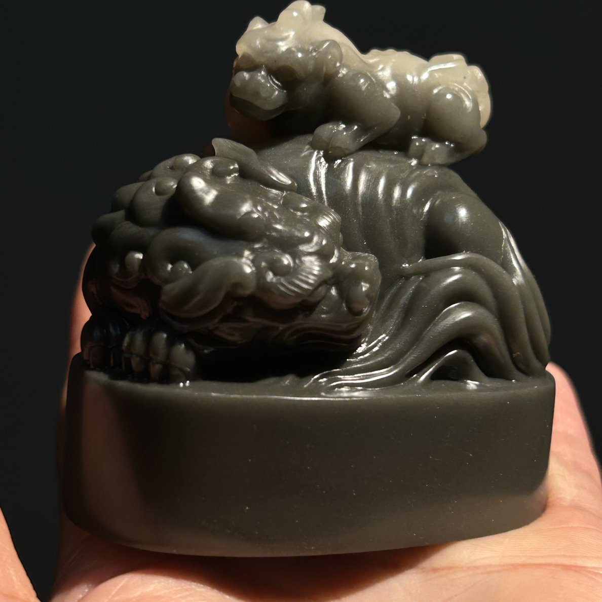 寿山精品灰性芙蓉石满金沙章料