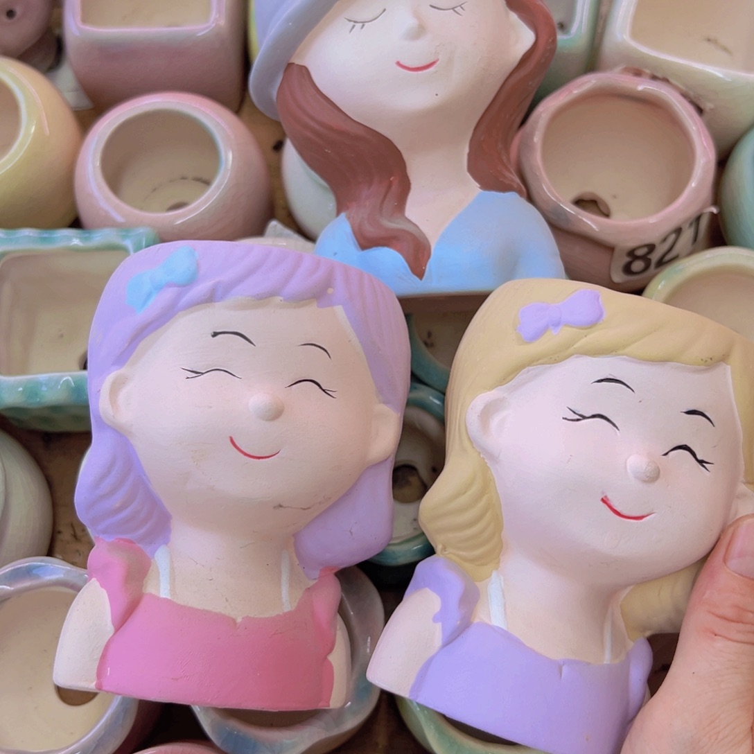 陶瓷花盆当场满12包邮