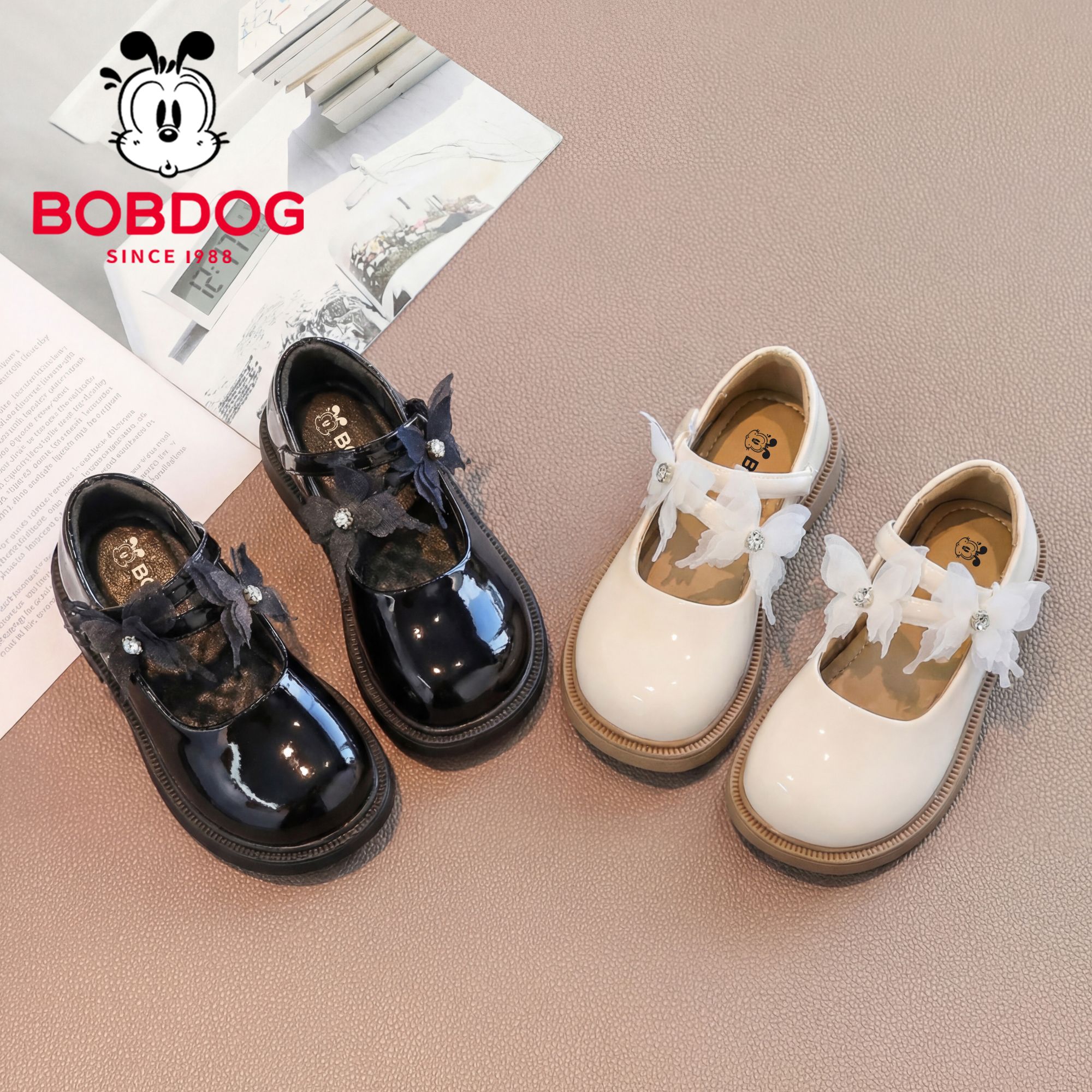 巴布豆女童小皮鞋2026春季新款中小童方口商场同款儿童表演公主鞋商品图
