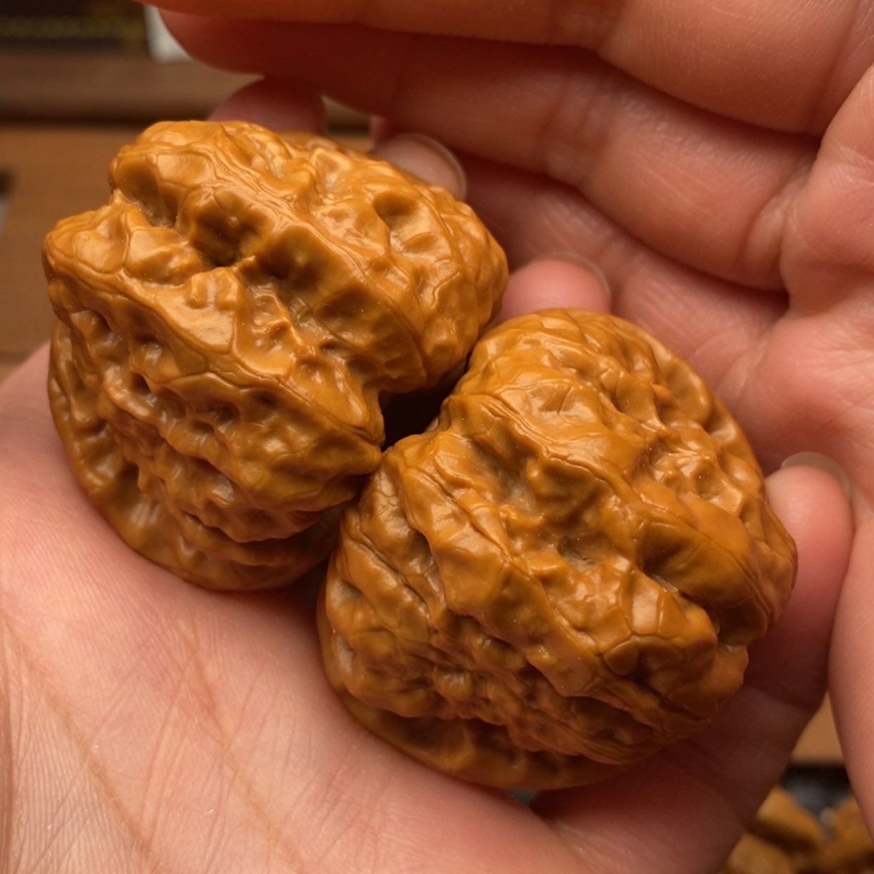 【闪购商品】文玩核桃把件大*王边42左右