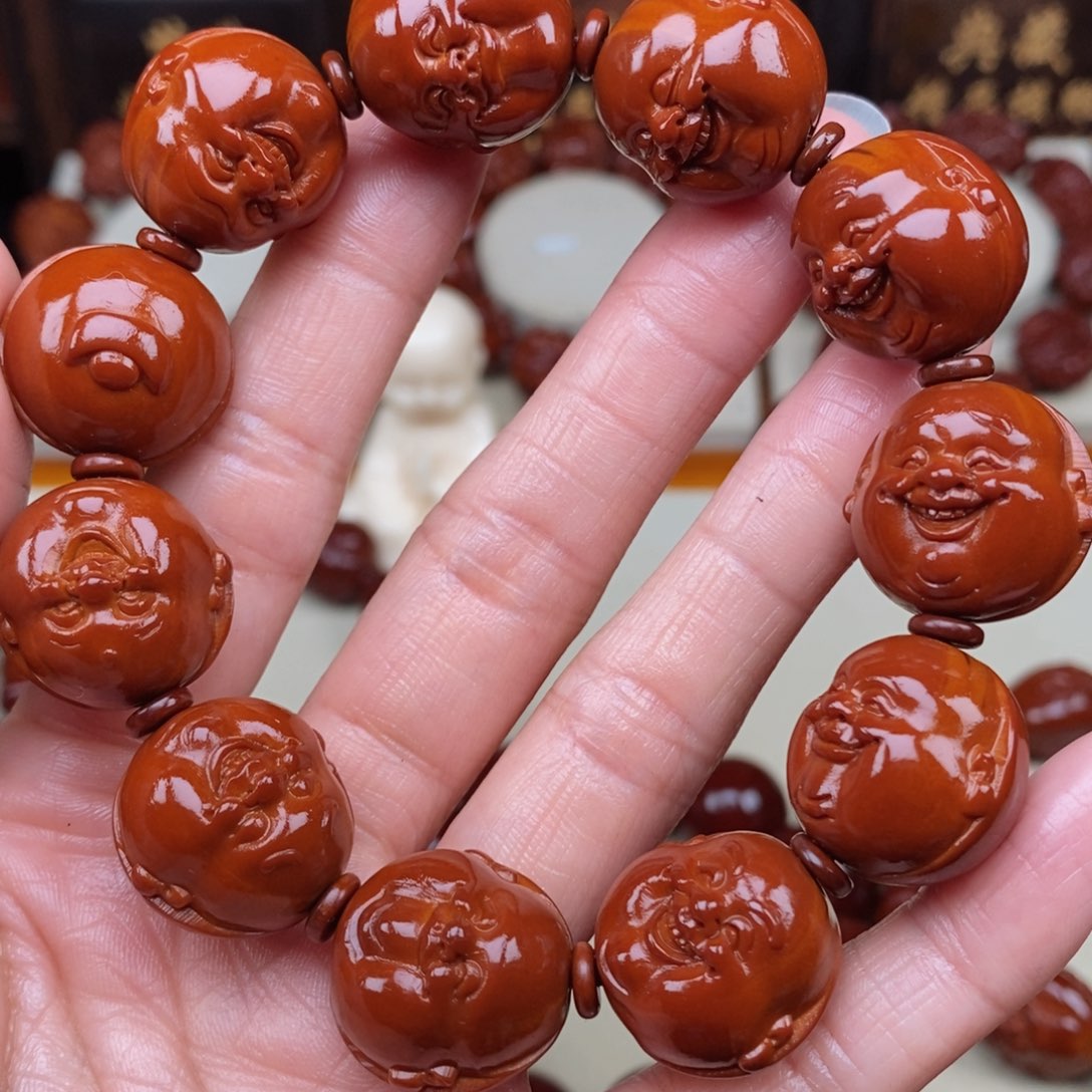 橄榄核吊坠坚*十分开心